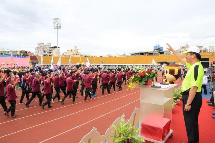 中市全市運動會開幕 8千多名選手角逐25項競賽