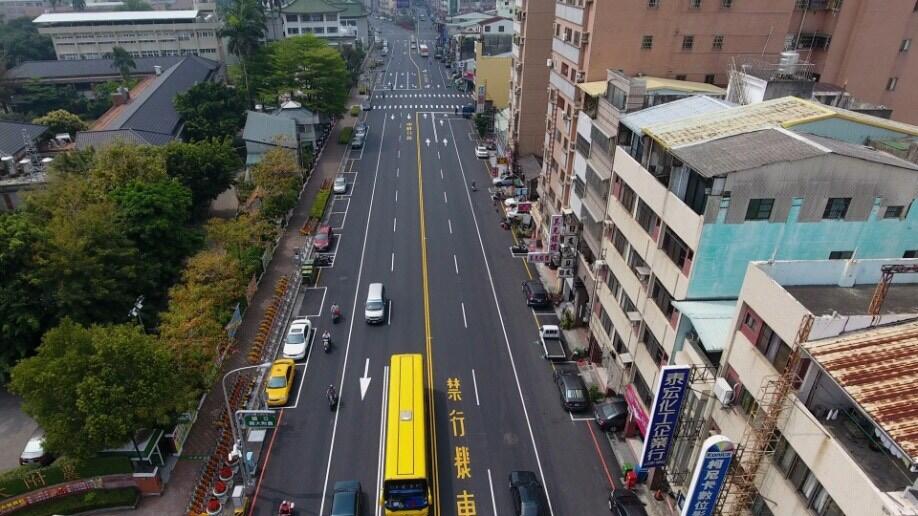 改善通学安全 台中路、复兴路三段路平专案完工