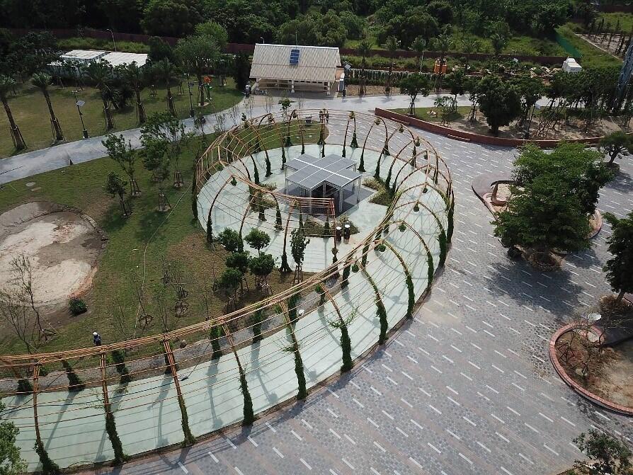 花博外埔园区「攀果花廊」 竹造建筑展减碳精神