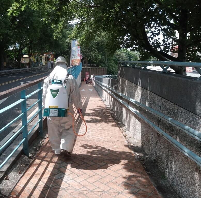 觀光休憩節點環境設施加強清潔及消毒