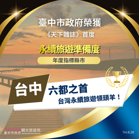 台中获-永续旅游准备度调查-年度指标县市