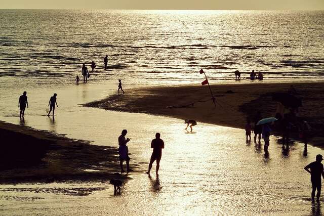 大安濱海樂園夕陽餘暉