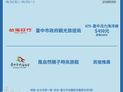 台湾好行与台中民宿协会推广