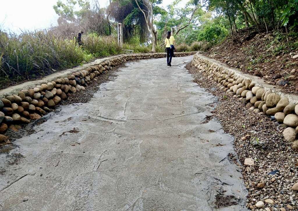 大甲铁砧山桂花泉步道优化工程持续推进