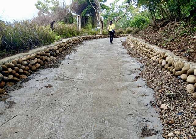 大甲铁砧山桂花泉步道优化工程持续推进