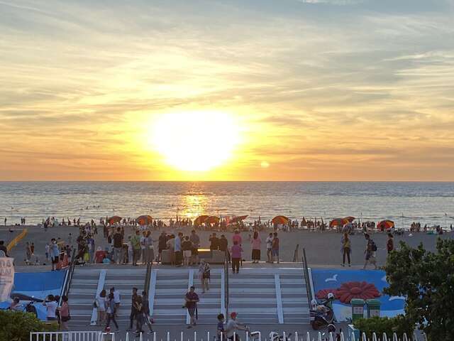 大安夕陽美景