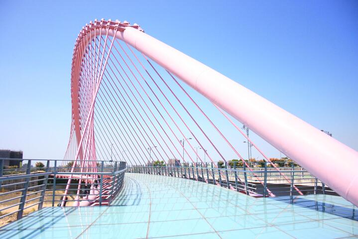 大坑粉红情人桥-大白天