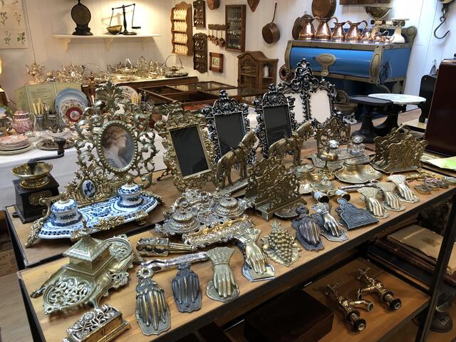 欧美早期古董铜器，银器，生活用品
