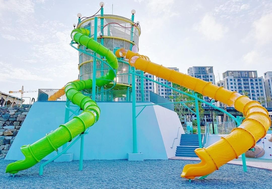 暑假免費的溜小孩專區！讓孩子們盡情揮灑汗水的臺中特色公園🎡