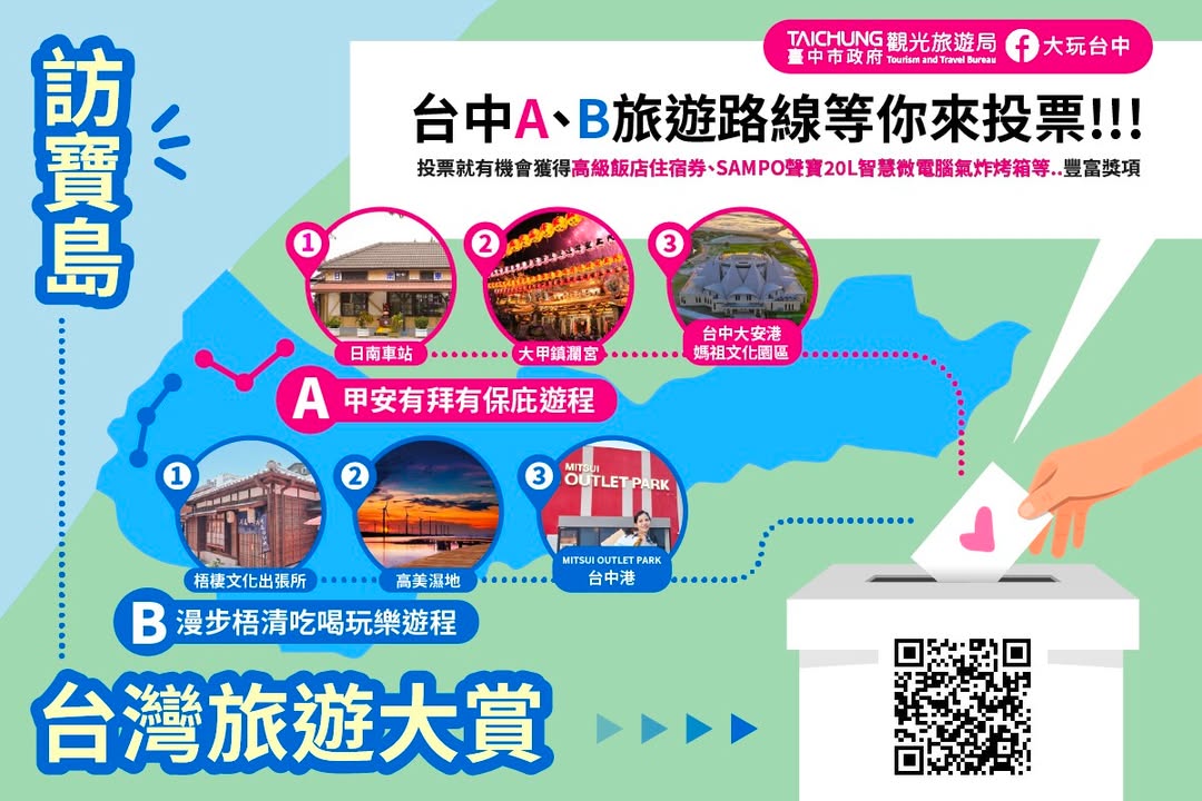 👉🏻旺旺中時台灣旅遊大賞上線囉