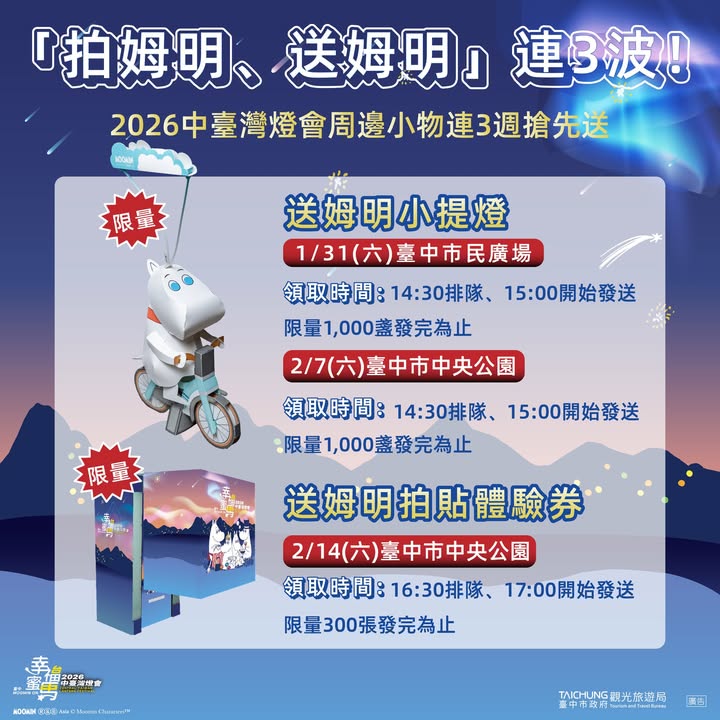 「拍姆明、送姆明」連3波！