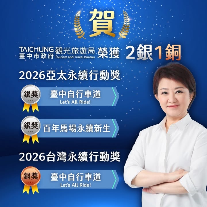 🏆【永续再传捷报！台中观光一举拿下2银1铜✨】