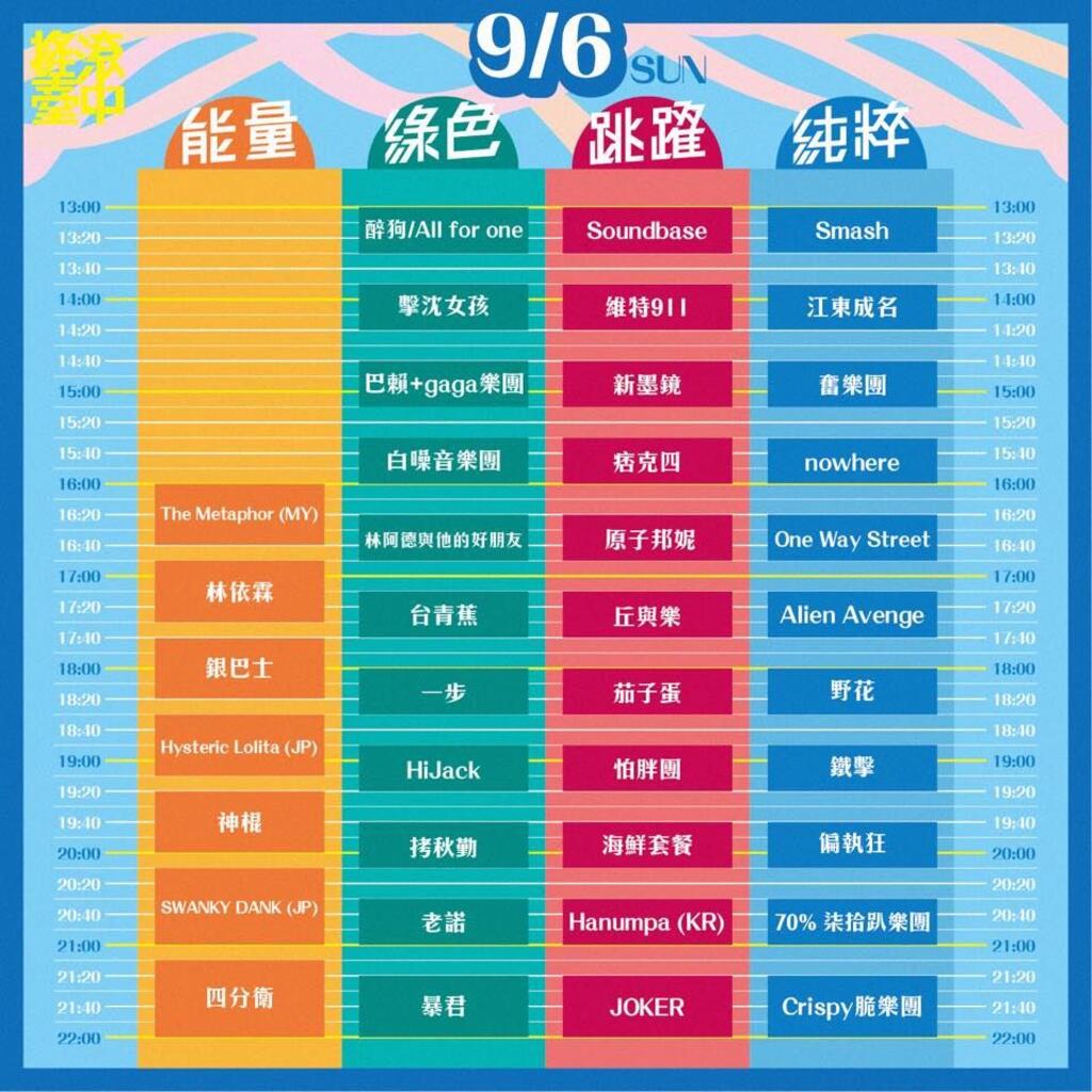 搖滾音樂盛會 2015搖滾臺中本週末熱鬧登場