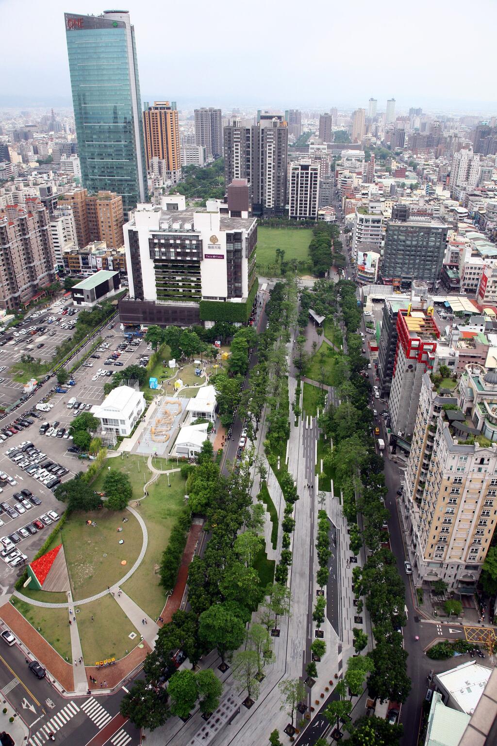 市民广场、草悟道-俯瞰图