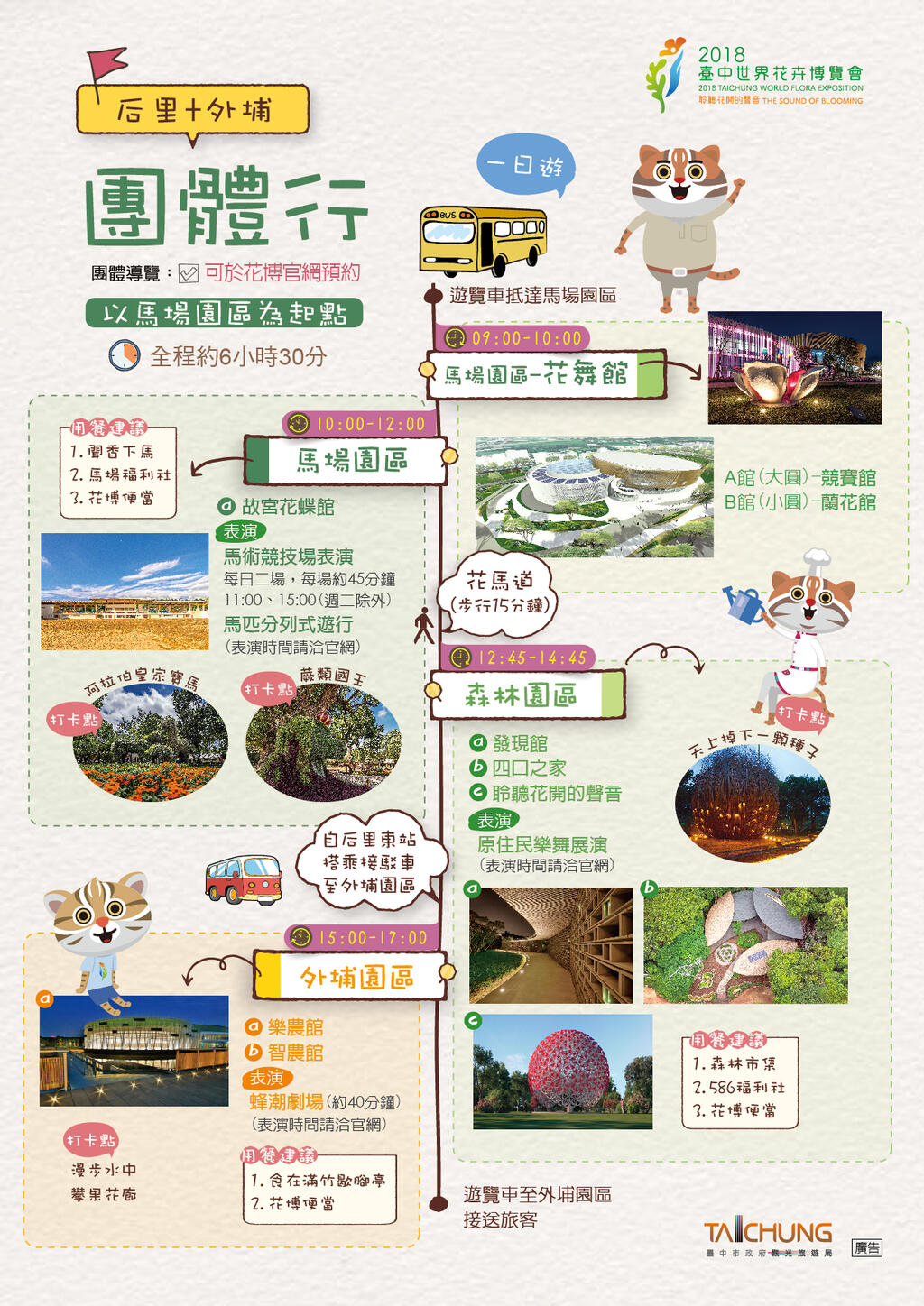 團體行 - 一日遊 - 后里+外埔園區(以馬場園區為起點)