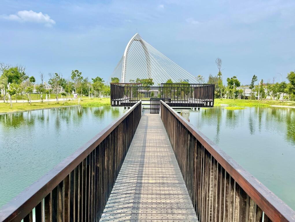 台中中央公園內，有許多網美打卡景點。（圖／攝影：吳冠影）
