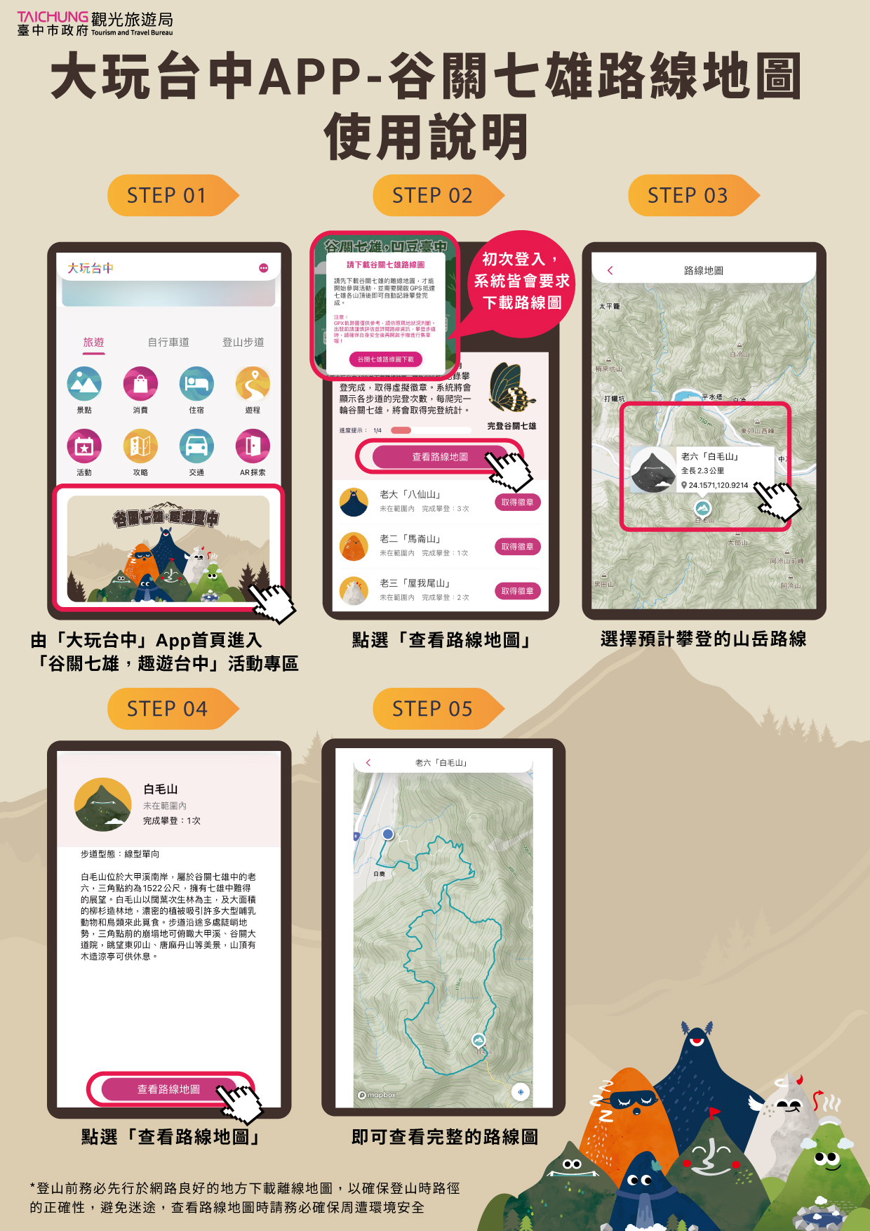 離線地圖使用
